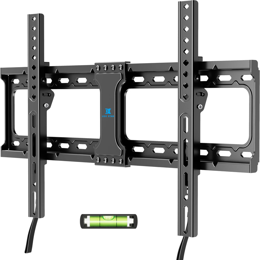 USX STAR front view of mounted TV showing slim wall fit and clean look