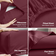 Utopia Bedding brushed microfiber close-up showing soft smooth texture