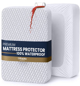 Utopia Bedding front view on full mattress showing fitted style and neat fit