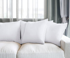 Utopia Bedding displayed on a sofa demonstrating improved comfort and style