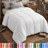 Utopia Bedding front view of Twin XL comforter showing full coverage and clean white look
