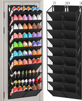 UVIAHOMI front view of hanging shoe organizer showing space-saving benefit