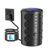 UWIWUTEI front view tower showing outlets and ports for organized charging