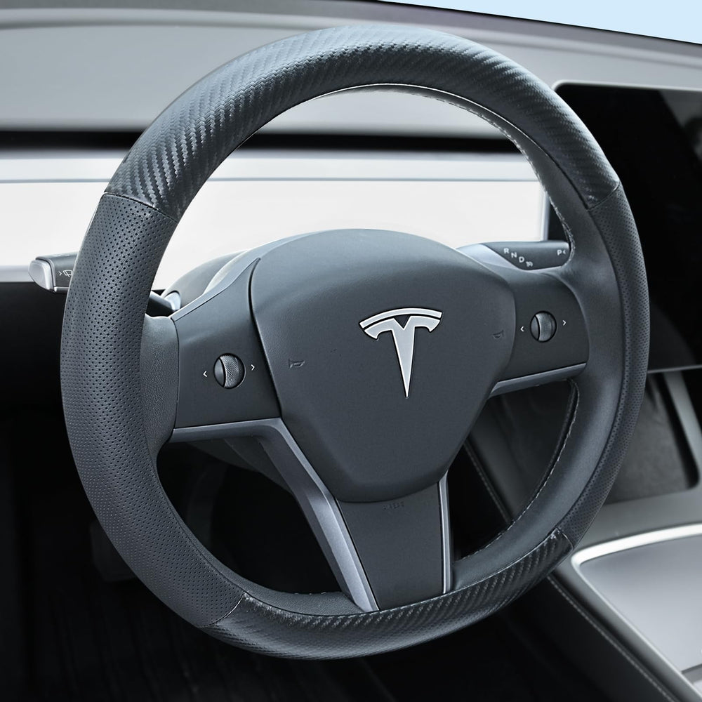 Uxcer front view on Tesla Model 3/Y showing neat fit and refined style benefit
