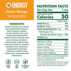 V8 Peach Mango 24-pack box stacked, showing bulk convenience and portability