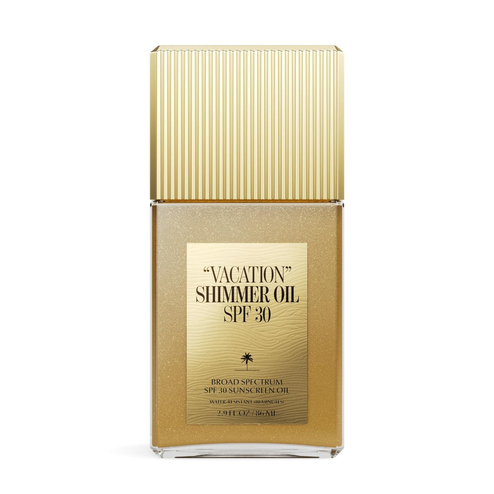 VACATION front packaging showing bottle and SPF 30 protection, travel friendly