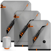 Vacbird front packaging showing kit contents and travel-ready design benefit