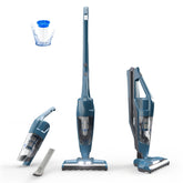 Vacmaster stick vacuum front view showing slim profile and easy handling