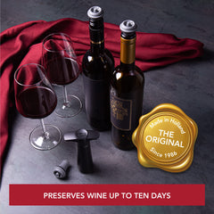 Vacu Vin stoppers closeup showing rubber seal for airtight preservation benefit