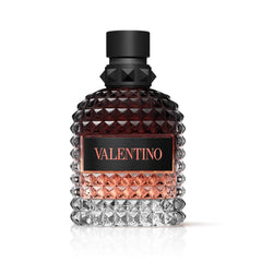 Valentino bottle front and box showing elegant packaging and authenticity benefit