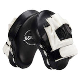 Valleycomfy front view of curved mitts showing target shape and impact control