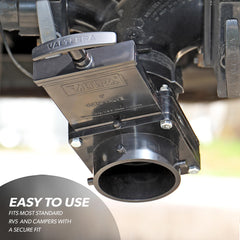 Valterra installed on RV valve illustrating fast roadside repair benefit