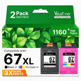 Valuetoner 67XL front packaging showing combo pack and benefits