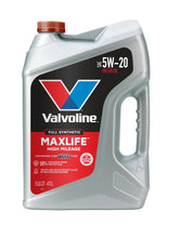 Valvoline MaxLife front label showing product and benefits