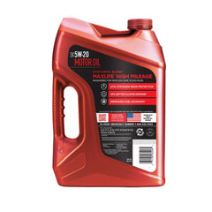 Valvoline label close-up highlighting MaxLife technology and performance benefit