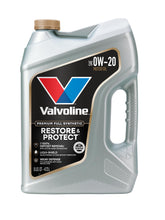 Valvoline Restore & Protect front packaging showing 0W-20 benefit