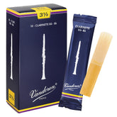 Vandoren front packaging showing box of 10 reeds and clear labeling benefit reliable selection