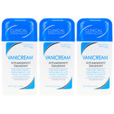 Vanicream front packaging showing three unscented sticks for reliable protection