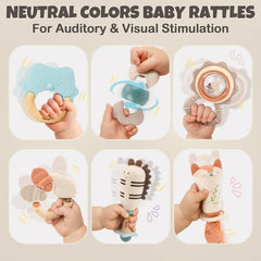 Vanplay teether held by infant hand for easy-grip development