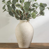 Vanselia front view of vase shows rustic charm and versatile styling benefit