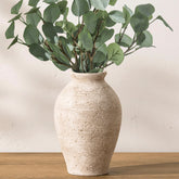 Vanselia front view of ceramic vase showing shape and vintage charm