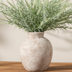 Vanselia front view on table showing rustic charm and balanced scale