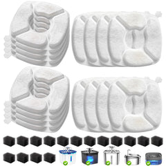 VANVE front packaging showing 16 carbon filters and 16 sponges, convenient bulk savings