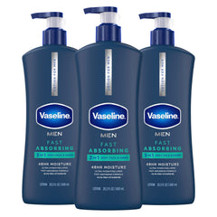 Vaseline front packaging 3ct showing product and size benefit quick hydration
