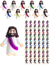 Vbiuox front packaging showing 100 mini Jesus figures and bulk value