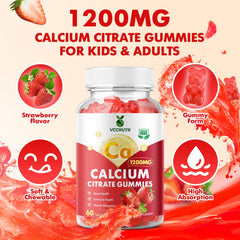 VCCHUYH hand holding single gummy demonstrating serving size and easy chew benefit