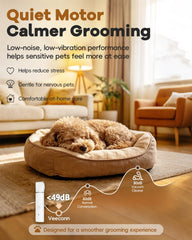 Veeconn paw trimmer in hand demonstrating easy control and safer paw grooming