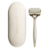 VEGAMOUR dermaroller front view showing sleek handle and roller head for precise scalp treatment