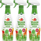 Veggie Wash front label showing organic certification and benefits