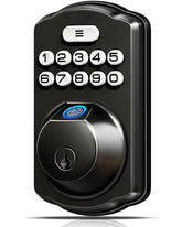 Veise KS02A front panel matte black showing keypad and knob, benefits quick secure entry