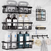 Veken front-assembly showing entire six-piece set and tidy storage benefit