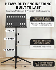 Vekkia tripod base highlighting stable support and anti-tip performance