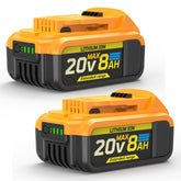 VelgoNyx front packaging 8Ah 2-pack showing long runtime benefit