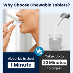 Venture Pal tablet dissolving in water, visible fizz for rapid hydration