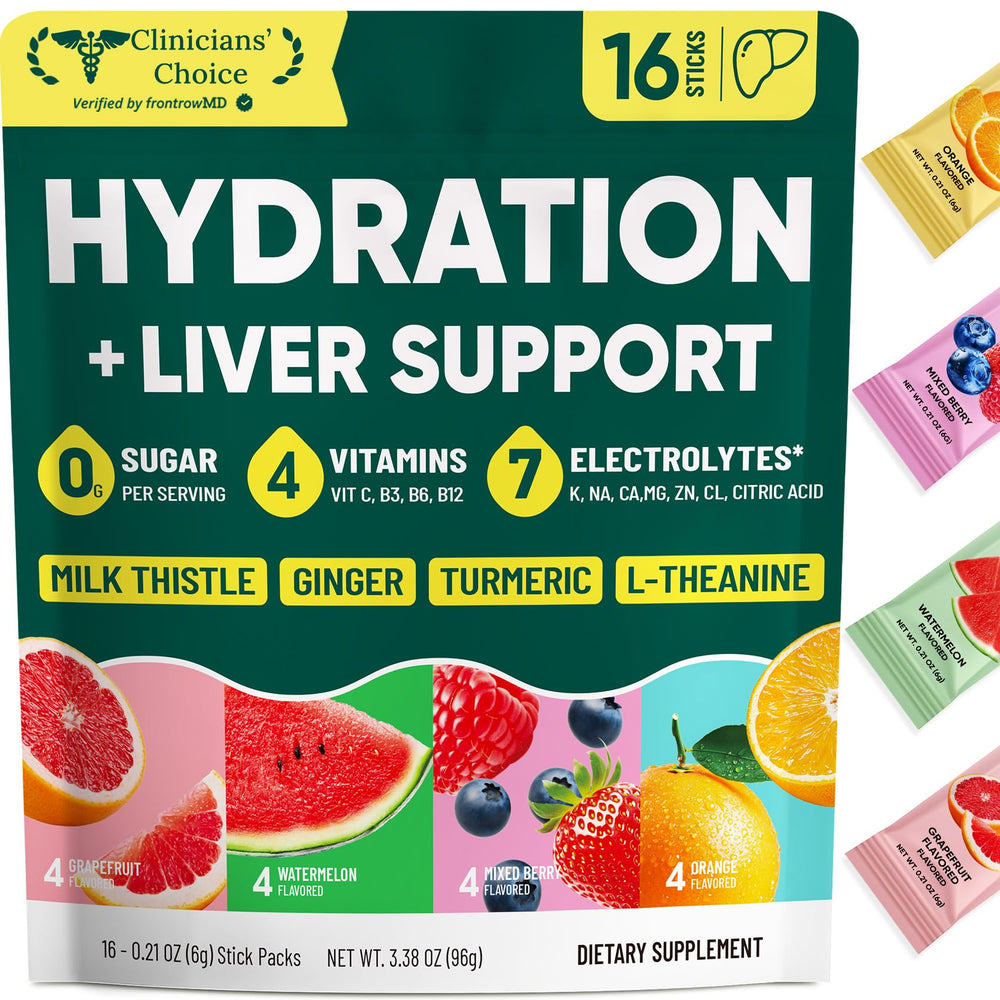 Venture Pal front box showing 16 sugar free hydration sticks and benefits