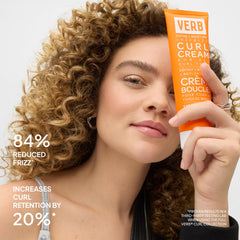 VERB curl cream texture closeup showing creamy consistency for lightweight hydration benefit