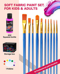 Verdeart color range with lid open displaying classic, metallic and neon shades for vibrant customization