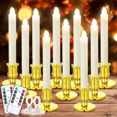 Verdenu front packaging showing ten window candles and two remotes for easy setup
