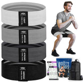 Vergali front packaging showing four booty bands and case, clear organization benefit