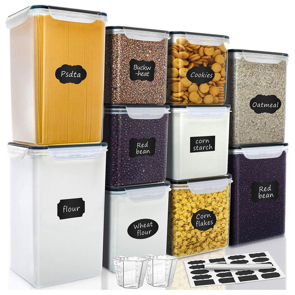 VERONES front view of all ten containers showing organized set and clarity