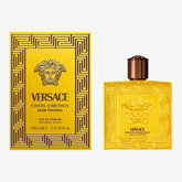 Versace Eros Energy front bottle showing sleek design and brand appeal