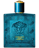 Versace bottle front packaging showing logo and elegant finish for confident wear