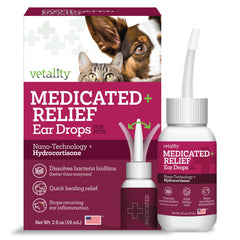 Vetality front packaging showing 2 fl oz bottle and vet-strength benefits