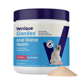 Vetnique Glandex front jar showing packaging and ease of use