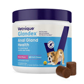 Vetnique Glandex front packaging showing 60ct and pumpkin benefit