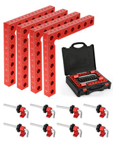 VEXTHYX clamp front view showing solid aluminum body and red anodized finish for durability